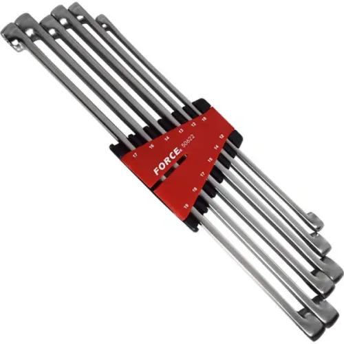 Force 6pc Extra Long Offset Ring Wrench Set