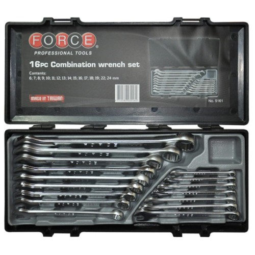 Force 16pc Combination Wrench Set